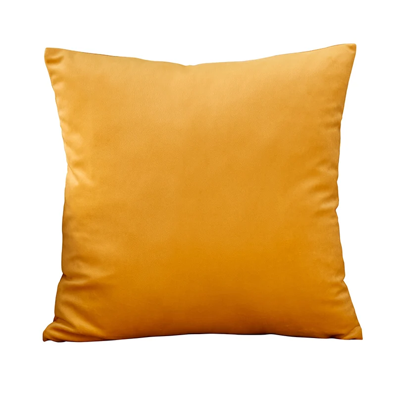 As Picture Наволочка желтый Диван украшения вельветовый чехол для подушки Чехол для Гостиная украшение автомобиля Kussenhoes размером 45*45, домашний декор - Цвет: As Picture