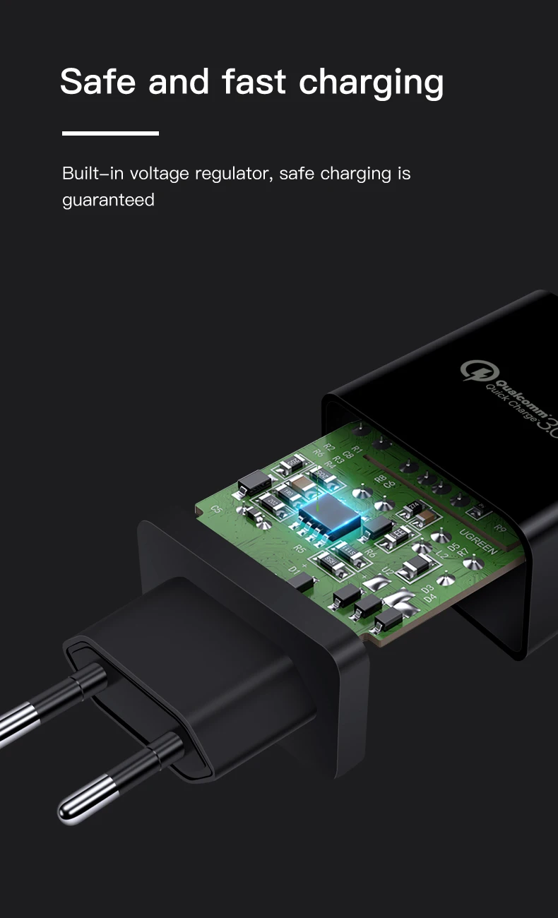 ESVNE 3 порта настенное USB зарядное устройство Быстрая зарядка 3,0 qc 2,0 для iPhone Быстрая зарядка для samsung Xiaomi huawei зарядное устройство для мобильного телефона