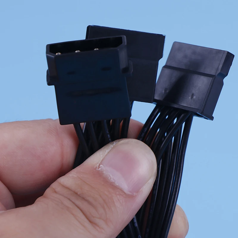 Кабель питания 4Pin IDE Molex к 5 портовому 15Pin SATA шнур свинца 18AWG провод для жесткого