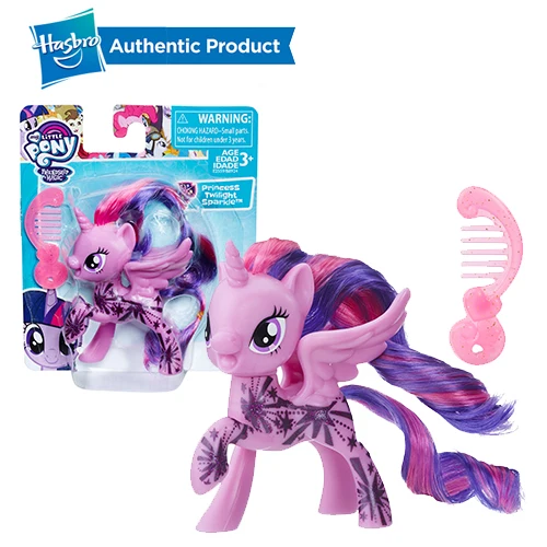 TWILIGHT SPARKLE FurReal Friends, My Little Pony с рисунком из мультфильма «Мой Маленький Пони» друзей 3-дюймовая пленка маленькие пони всех цветов радуги; платье в серии «Lyra Heartstring редкость фигурка коллекционная игрушка - Цвет: TWILIGHT SPARKLE