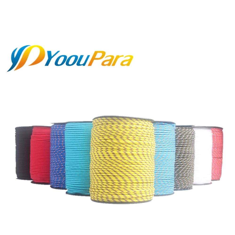 YoouPara 30 цветов больше паракорда 3 мм 100 м парашютный шнур веревка для альпинизма, кемпинга DIY веревка для одежды многофункциональная веревка