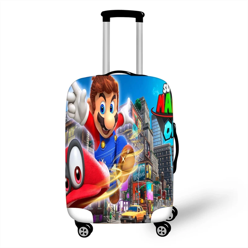 Эластичный Защитный чехол для багажа от Mario Bros, 18-32 дюйма, чехол для чемодана на колесиках, чехол для пыли, аксессуары для путешествий с героями мультфильмов