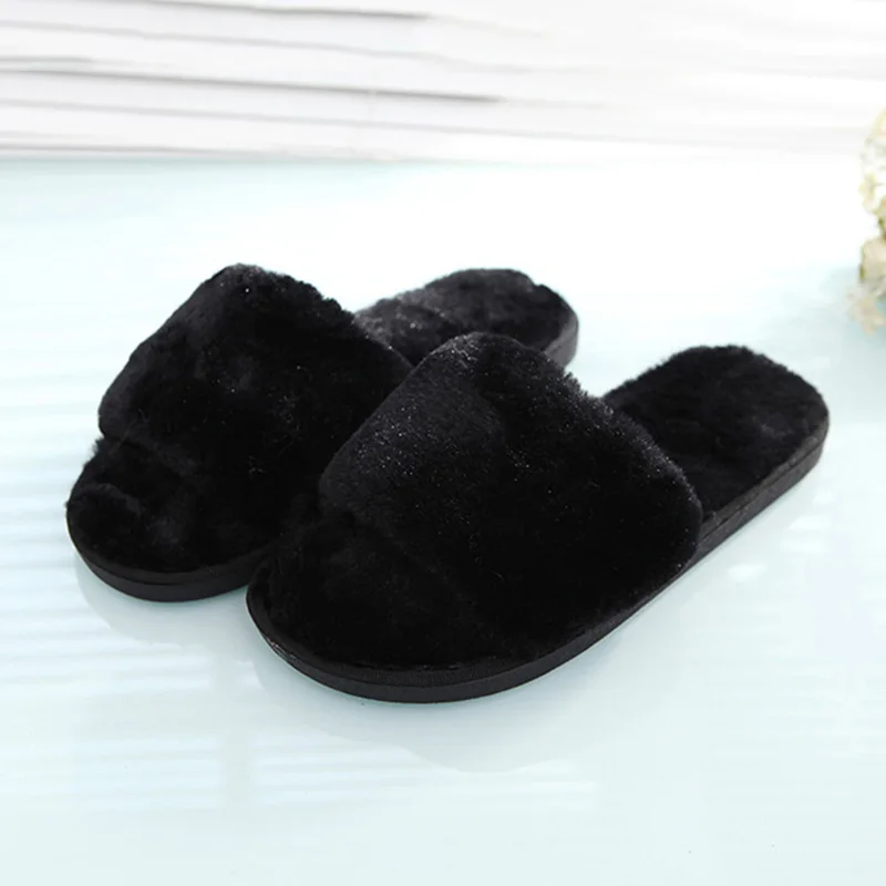 Женские меховые тапочки зимняя обувь домашние плюшевая Pantufa женская домашняя