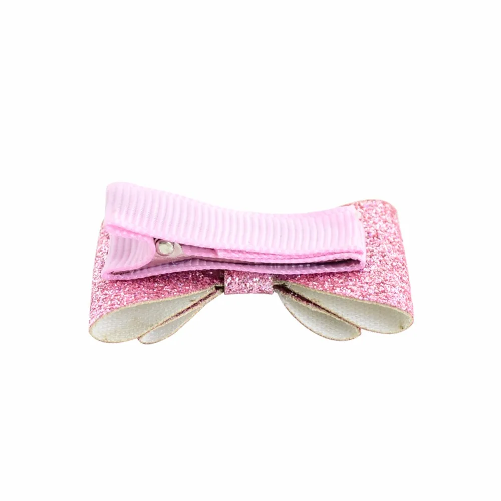 12 шт./лот блестящая ткань маленький двухслойный бант с целой обернутой
