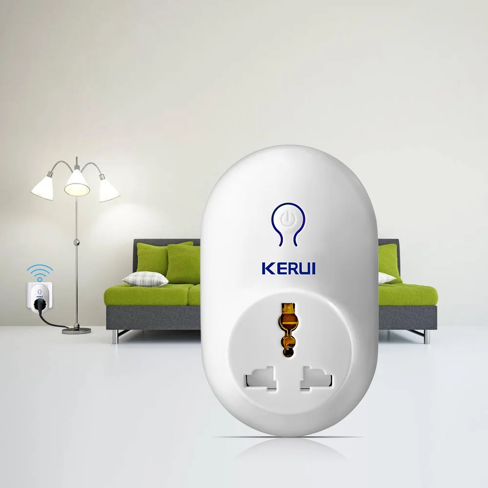 KERUI S71 Wireless Remote 433MHz Smart Socket for KERUI Home Security Alarm System EU US UK AU Standard Smart Switch Socket