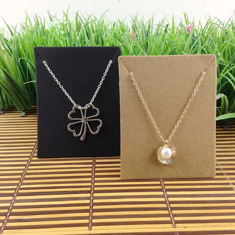 Новая белая подвесная карточка для ожерелий 9x7 см 1 партия = 100 карт + opp пакет