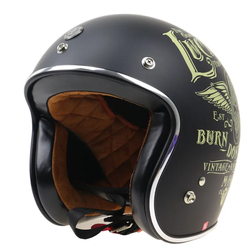 TORC harley стиль moto rbike шлем lucky 13 мотоциклетный в стиле ретро DOT стандарт SG открытым