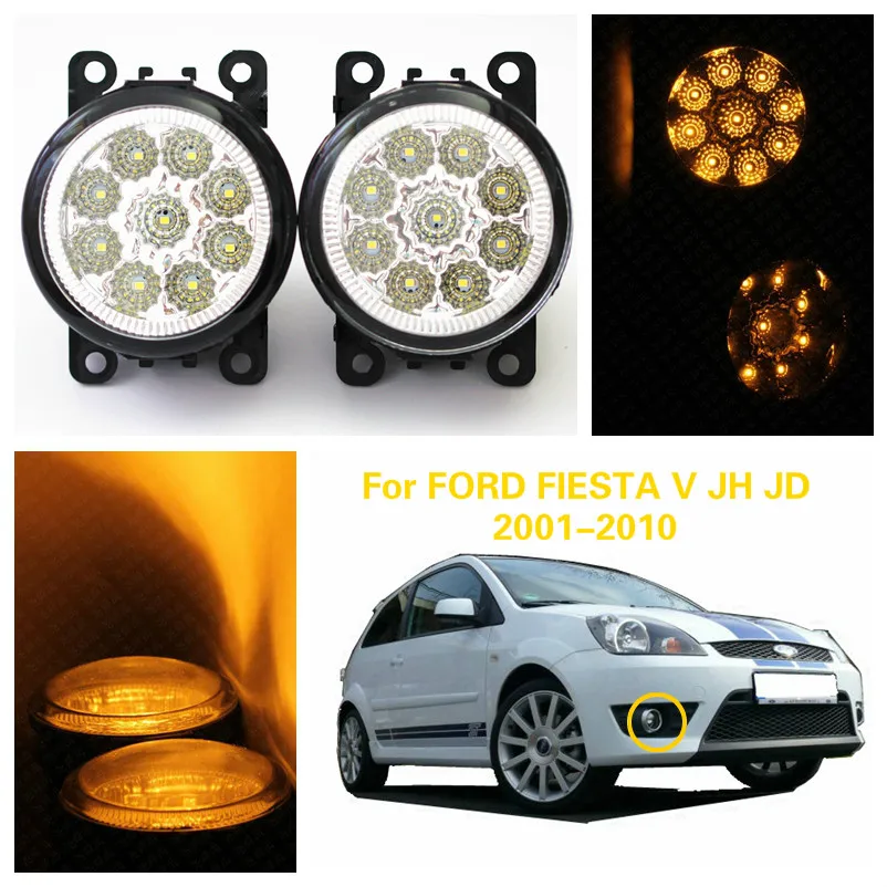 Для FORD FIESTA V JH JD 2001 2010 автомобильный Стайлинг светодиодный подсветка переднего
