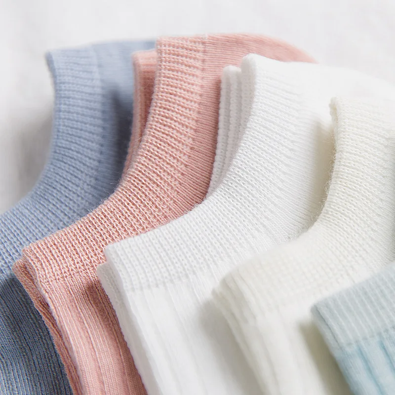 Носки-невидимки женские короткие из хлопка удобные хлопковые до щиколотки для