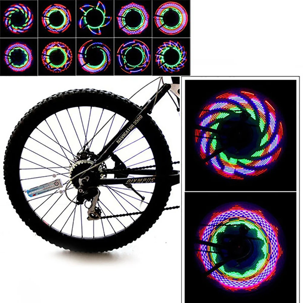 Bicycle Motorcycle Bike Tyre Tire Wheel Lights 16 LED Flash Spoke Light Lamp Outdoor Cycling For 20 Inches | Спорт и развлечения