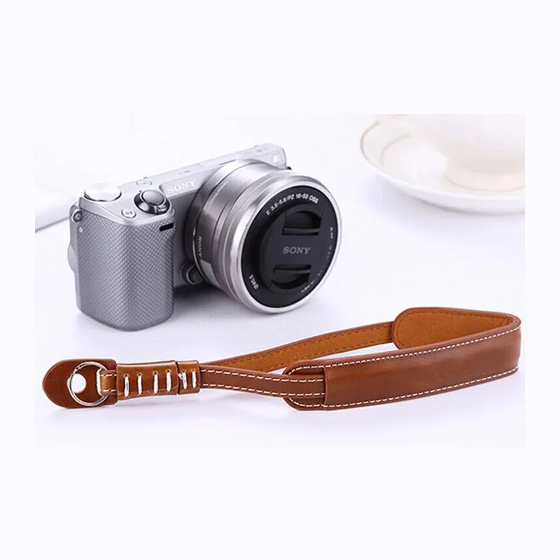 Ремешок на запястье для камеры из искусственной кожи Sony Alpha DSLR a6000 a5100 a5000 A7R A7 A7S A7II |