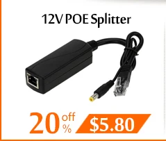4 шт активный сплиттер POE 48 V-12 V/1.5A Выход POE адаптер-форсунка разъем IEEE802.3af/10/100 м для IP Камера ip-телефон AP