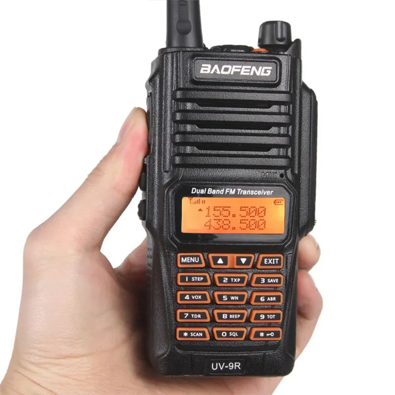 Baofeng влагонепроницаемые walkie talkie UV 9R 8 Вт UHF/VHF рация диапазон 5 км cb радио