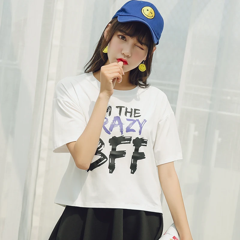 Лето 2019 новая Корейская версия женская красная одежда с короткими рукавами и