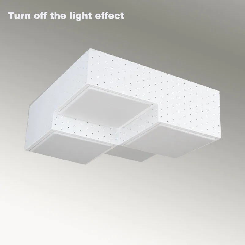 Goede 9 Hoofd 64 W Witte Kleur Metalen Plafondlamp Led Korte Plafondlamp Woonkamer Lichten Magische Kubus Vormige Lamp Lampen