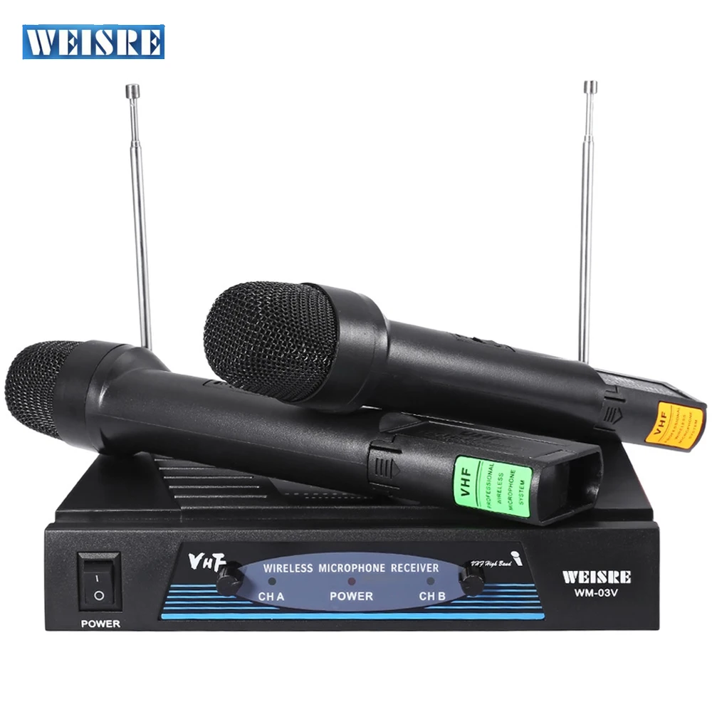 Weisre WM 03 В Профессиональный 210 280 мГц караоке Беспроводной портативные УКВ