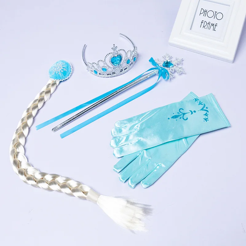 Платья на Хэллоуин для девочек маскарадный костюм платье принцессы Анны и Эльзы