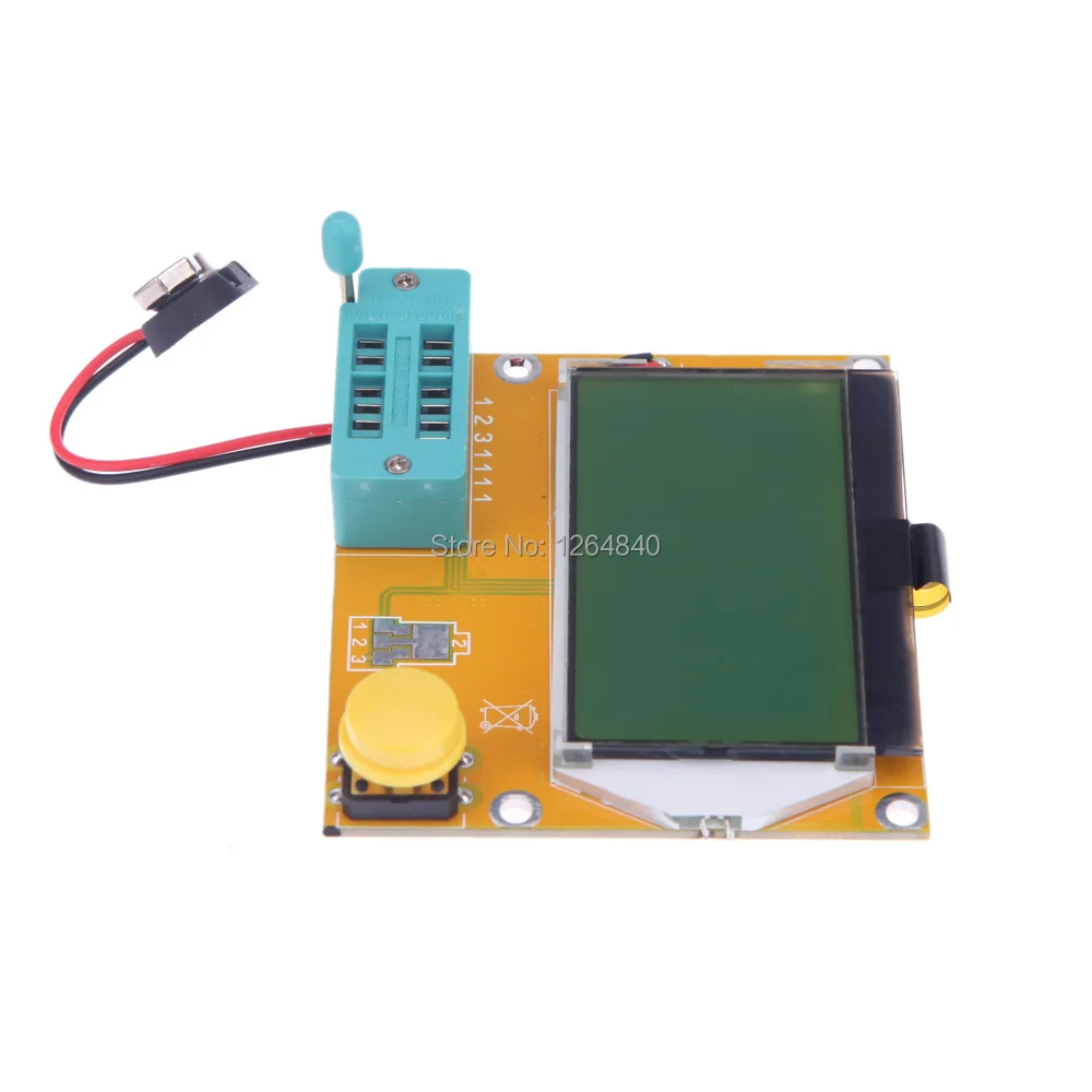 Новинка 2015 ЖК дисплей Дисплей желто зеленый Подсветка ESR метр lcr привело