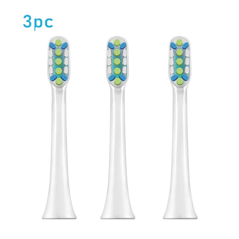 Серебристый Замена Зубная щётка головка для Xiaomi SOOCAS/Xiaomi Mijia SOOCARE X3 электрическая зубная щетка головка - Цвет: Серебристый