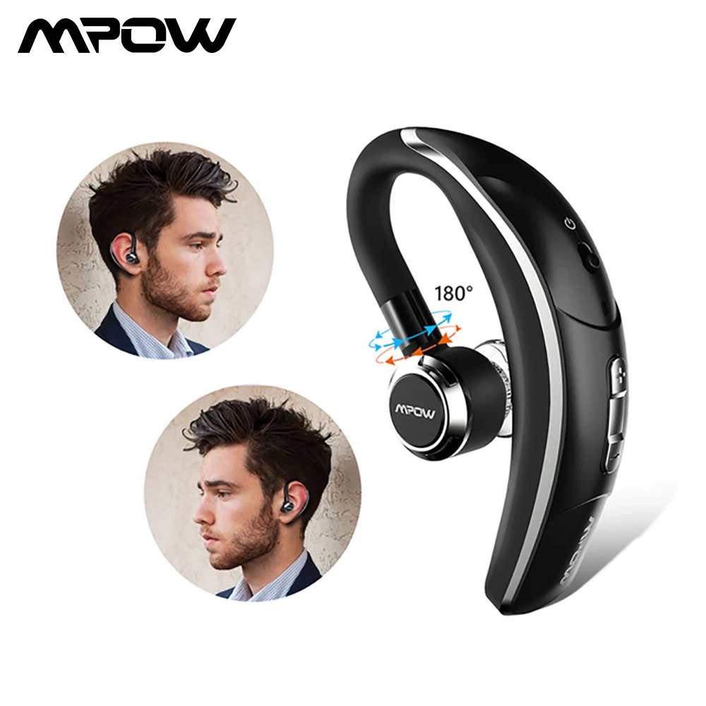Mpow BH028 Bluetooth 4,1 наушники одиночные беспроводные наушники 280 часов в режиме ожидания громкой связи Bluetooth наушники с микрофоном для бизнеса
