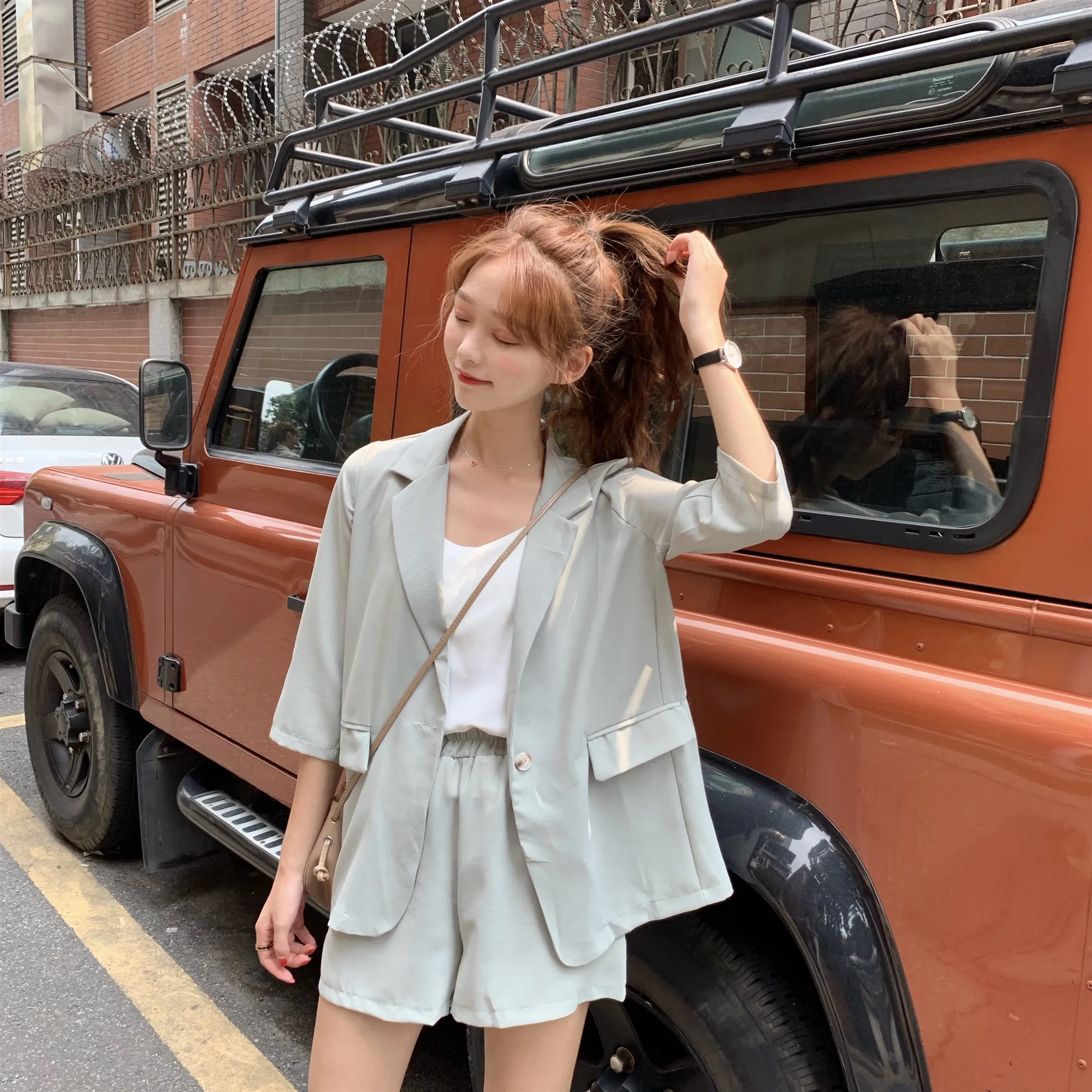 Корейский стиль для женщин костюмы офисные наборы ухода за кожей повседневное