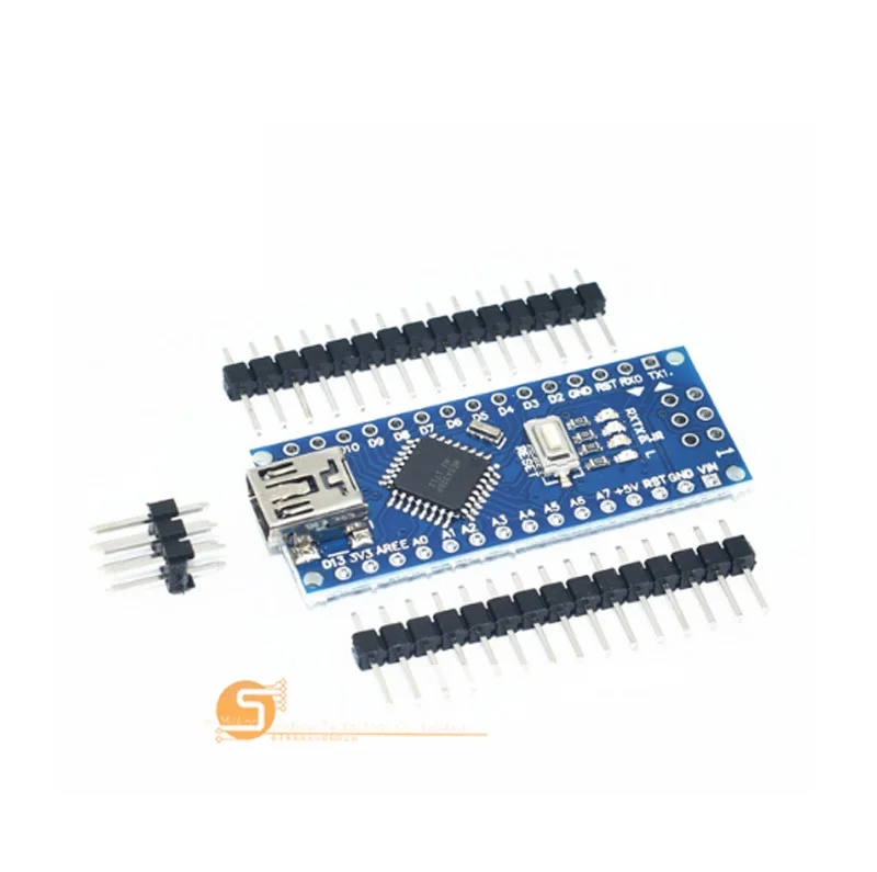 kit A Для arduino Nano V3.0 контроллер ATMEGA328P ATMEGA328 CH340+ USB кабель - Цвет: kit A