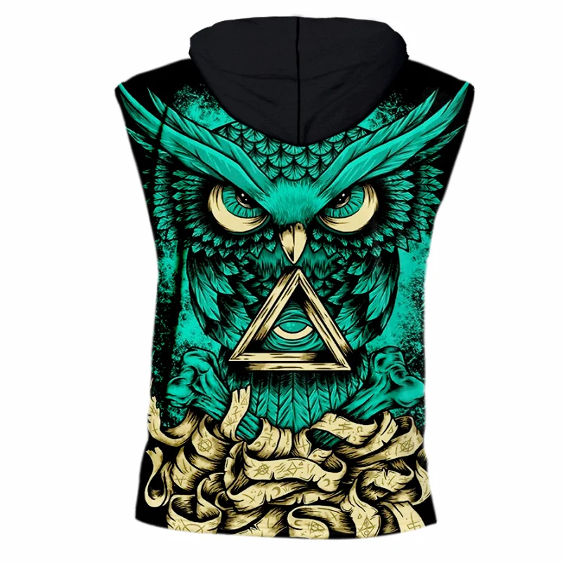 Майка CJLM мужская с капюшоном бандажный Топ большого размера 3D принтом желтая