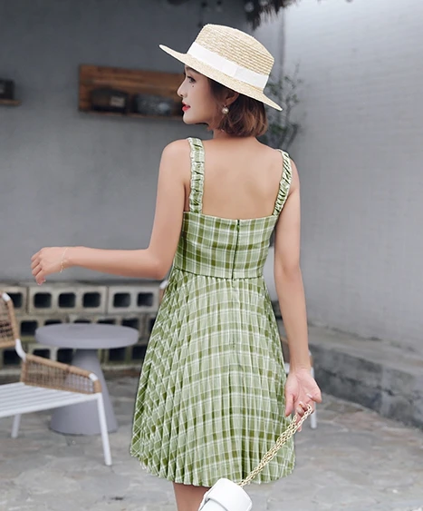 GRUIICEEN сексуальное короткое мини-платье vestidos плиссированное летнее новое платье