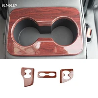 free shipping 3pcslot abs wooden grain rear glass cup decoration cover for 2015 2017 toyota highlander car accessories