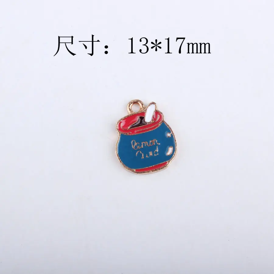 Новое поступление 10 шт./лот золотые тона Подвески эмалевый сплав каваи красочные