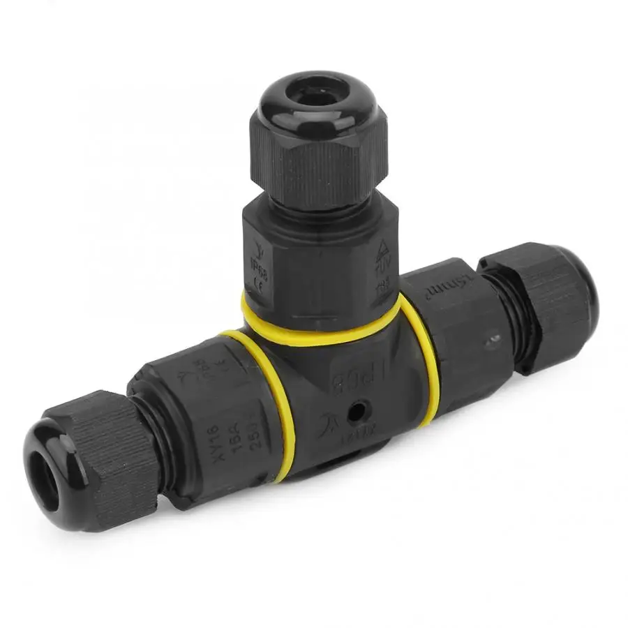 IP68 Водонепроницаемый Т образный 3 контактный Соединительный ящик подземный