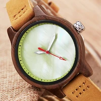 elegant wood watches women female small bracelet quartz wristwatch ladies wooden watch rosewood cameo shell wrist clock for girl