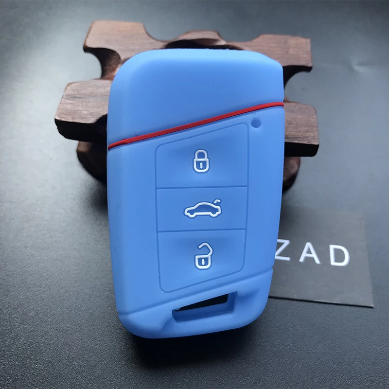 ZAD силиконовый чехол для ключей автомобиля для VW Volkswagen Passat B8 B7 CC Skoda Superb A7 Magotan Tiguan MK2 аксессуары
