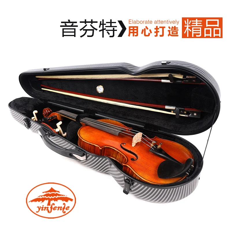 Розовый 4/4 чехол для скрипки из стекловолокна мягкая имитация кожи розовый белый