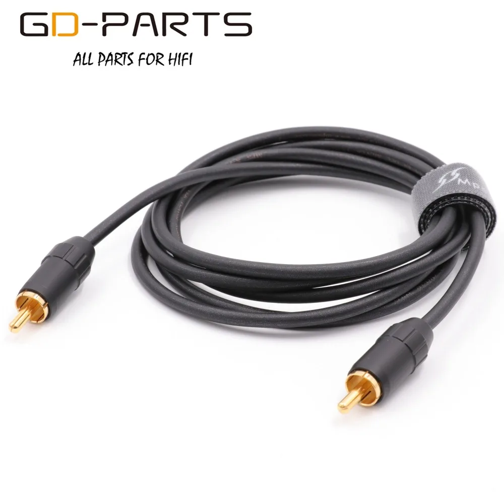 GD-PARTS MPS 99.99997% 6N OCC OCCS Серебряный RCA кабель штекер к аудио Линия коаксиальный провод