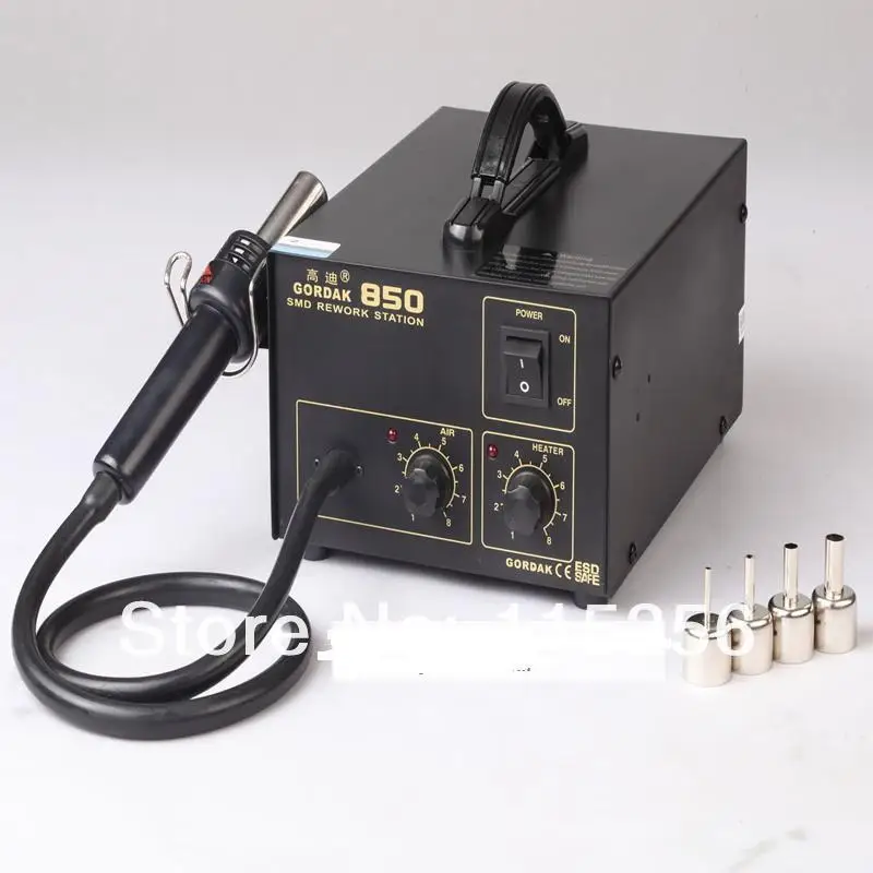 Бесплатная доставка паяльная станция Gordak 850 тепловая пушка SMD|heat gun smd|heat gunair heat |