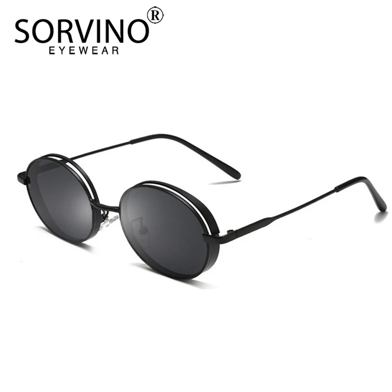 SORVINO 2019 обтягивающие стимпанк Овальные Солнцезащитные очки женские дизайнерские