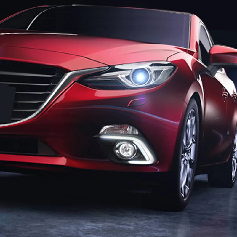 Hlxg светодиодный DRL дневные ходовые огни автомобильный Стайлинг для Mazda 3 Axela 2013-16 с