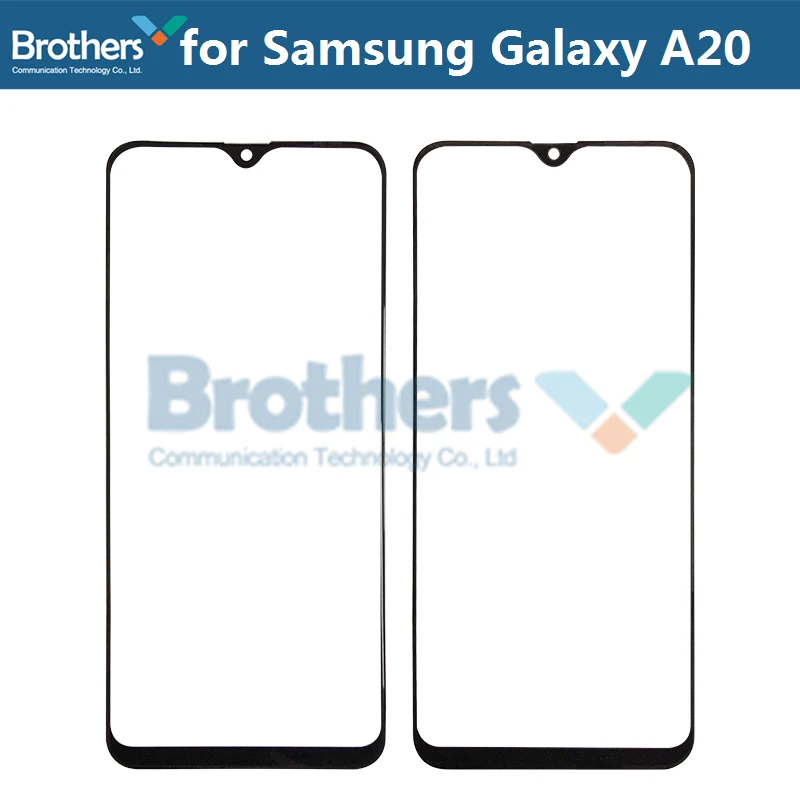 Передняя внешняя стеклянная линза для samsung Galaxy A10 A20 A30 A40 A50 A60 A70 A90 сенсорный экран стекло Передняя ЖК-стекло Замена объектива