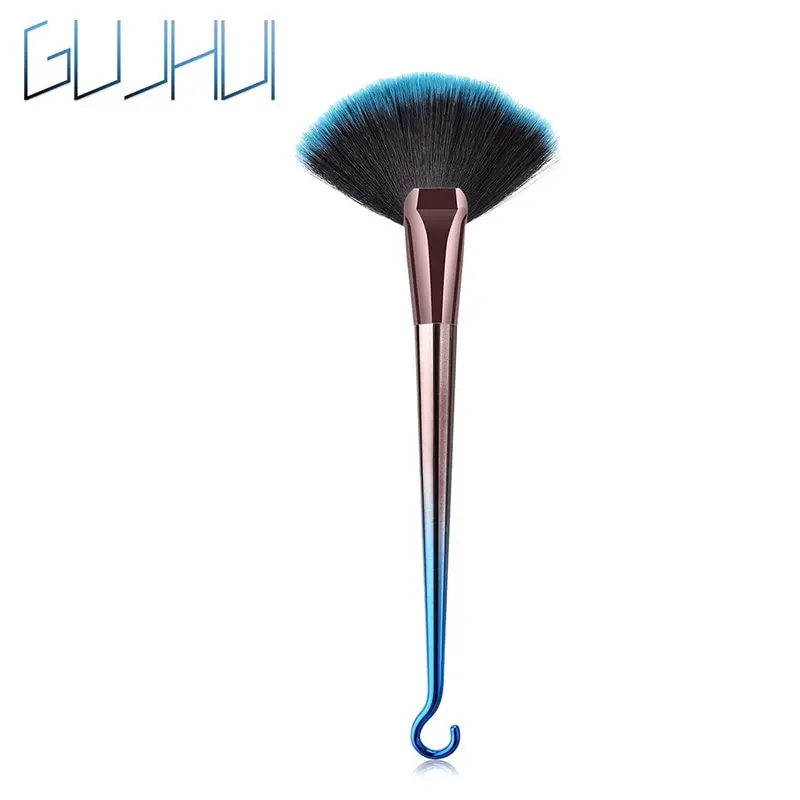 GUJHUI 1 шт. кисти для макияжа синий цвет веерообразная макияж профессиональная