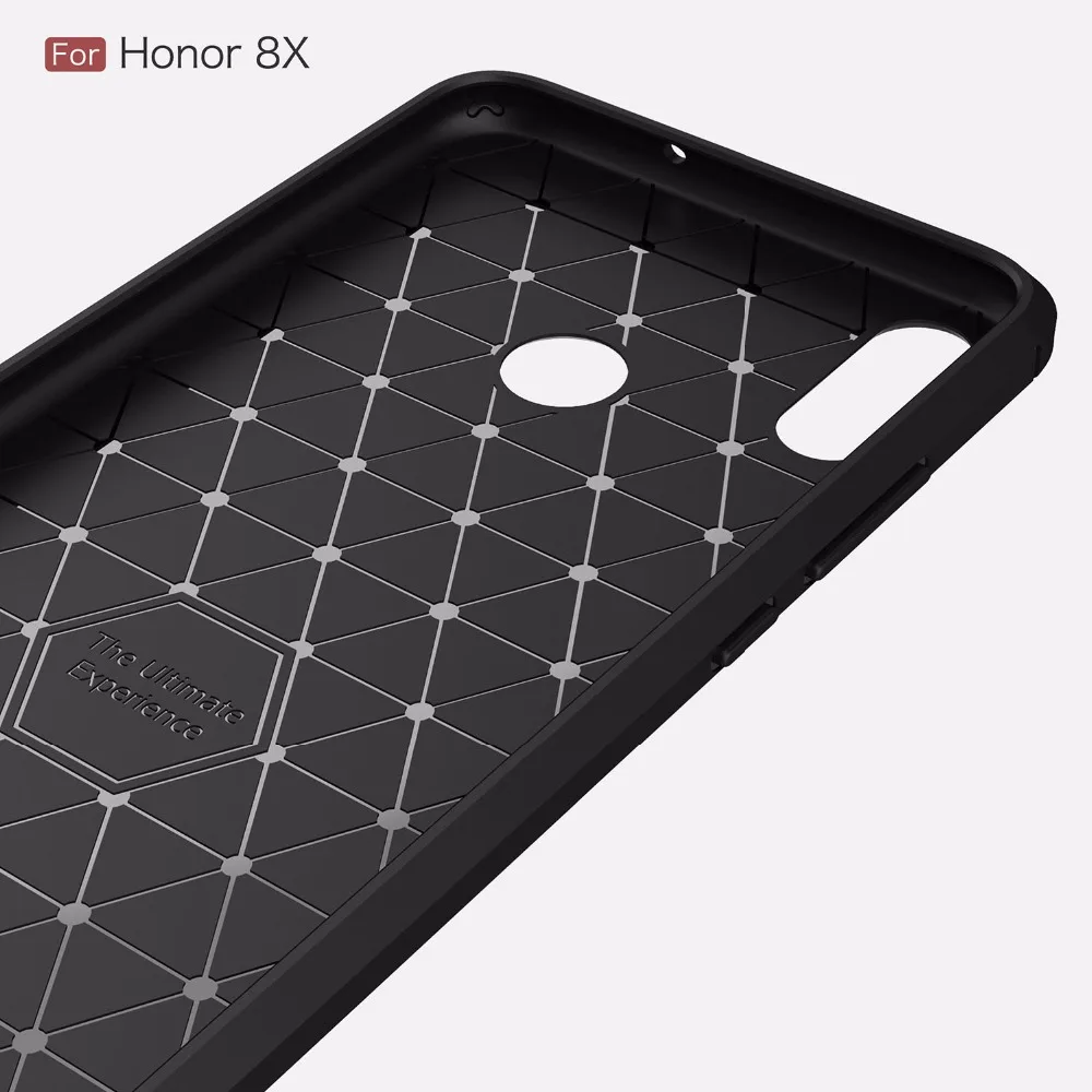 100 шт./лот ТПУ Новый чехол из углеродного волокна для Huawei Honor 7X 7C 7A 10 lite play 8X Max 8C 8A V20