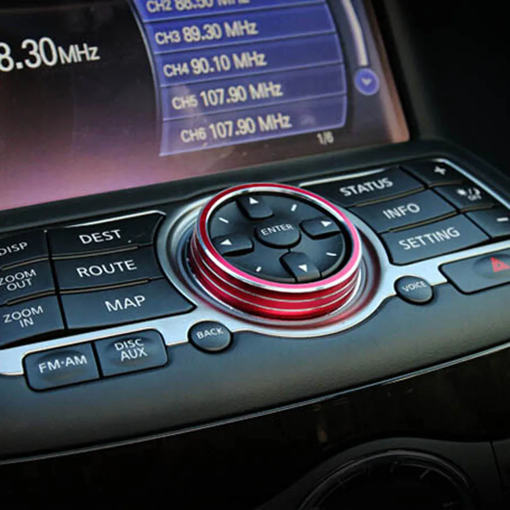 Консоль Кнопка Кондиционер GPS аудио ручка украшения стикер интерьера аксессуар