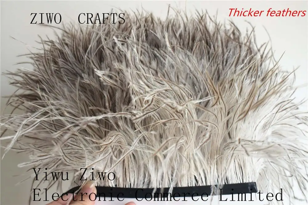 natural color 1 метр длинные качество страуса Обрезка волос Ткань боковая лента/ремень юбка/платье/костюм/ювелирные изделия 10-15 см - Цвет: natural color