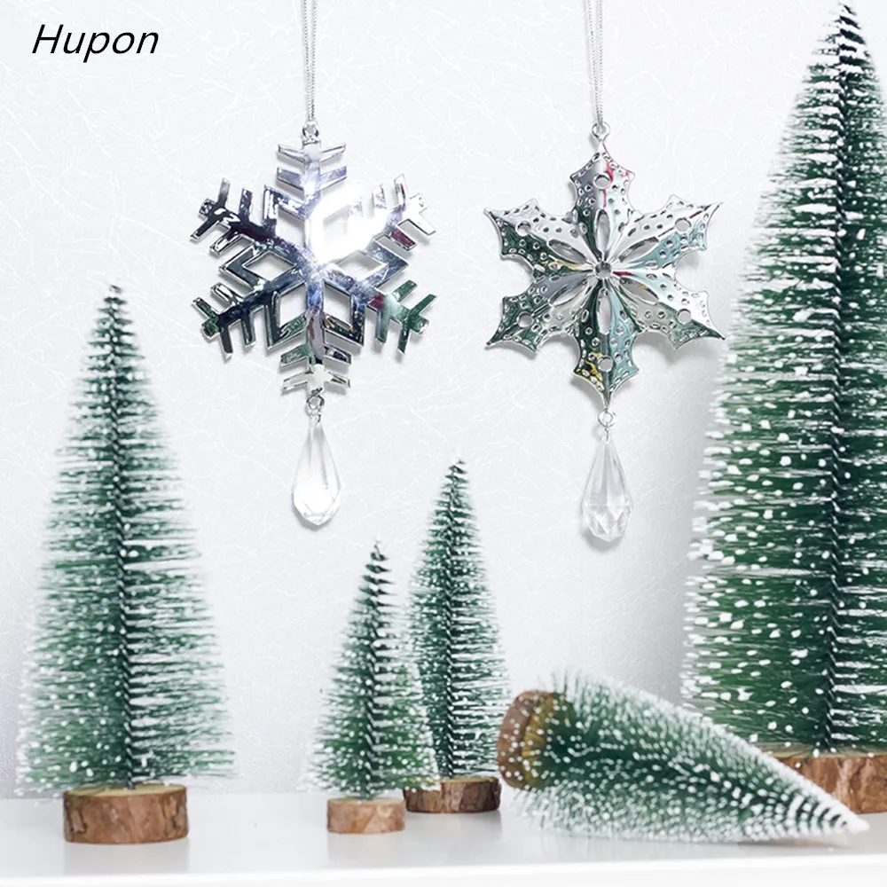 Рождественское украшение акриловая Снежинка ремесло дерево орнамент Висячие