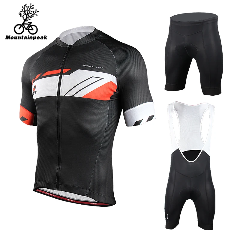 

Костюм для велоспорта Mountainpeak, мужской дышащий костюм с коротким рукавом и защитой от солнца, штаны и шорты для езды на велосипеде, лето 2018