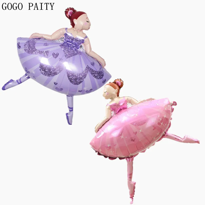 GOGO paity 1 шт. игрушки импортные алюминиевые шары украшения день рождения воздушные шары балетные девушки