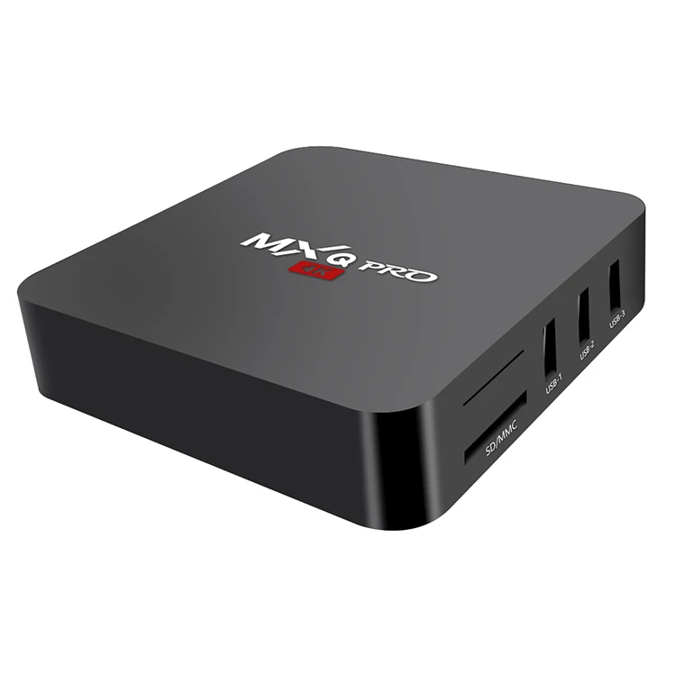 VHXSIN mxq Pro 2 шт./лот Android 7 1 smart tv box AwinnerH3 четырехъядерный 4G wifi HD телеприставка ТВ |