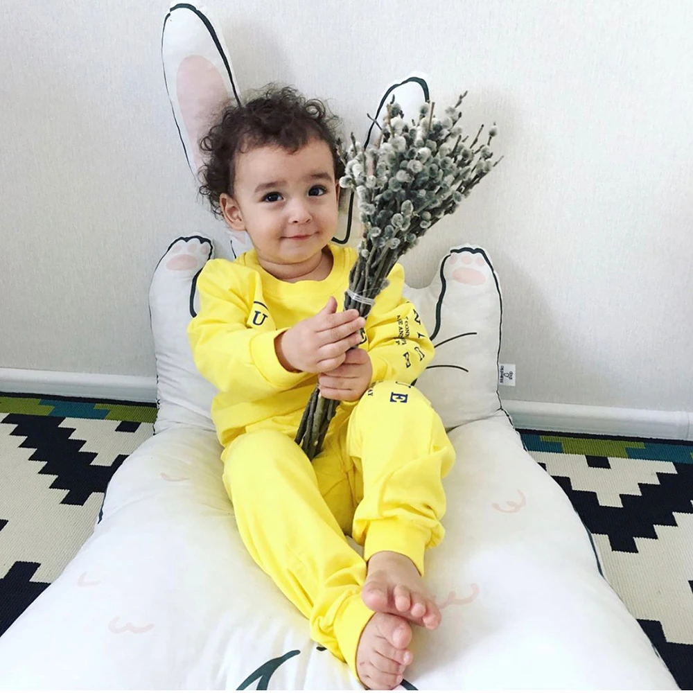 Модный дизайн Ins кролика енота хлопковый игровой коврик детская игрушка одеяло