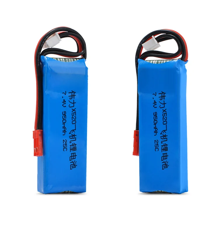 Литий-полимерный аккумулятор 7 4 В 950 мАч 25c для WLtoys X520 Blade 200 QX и CX/CX2/CX3 запасные