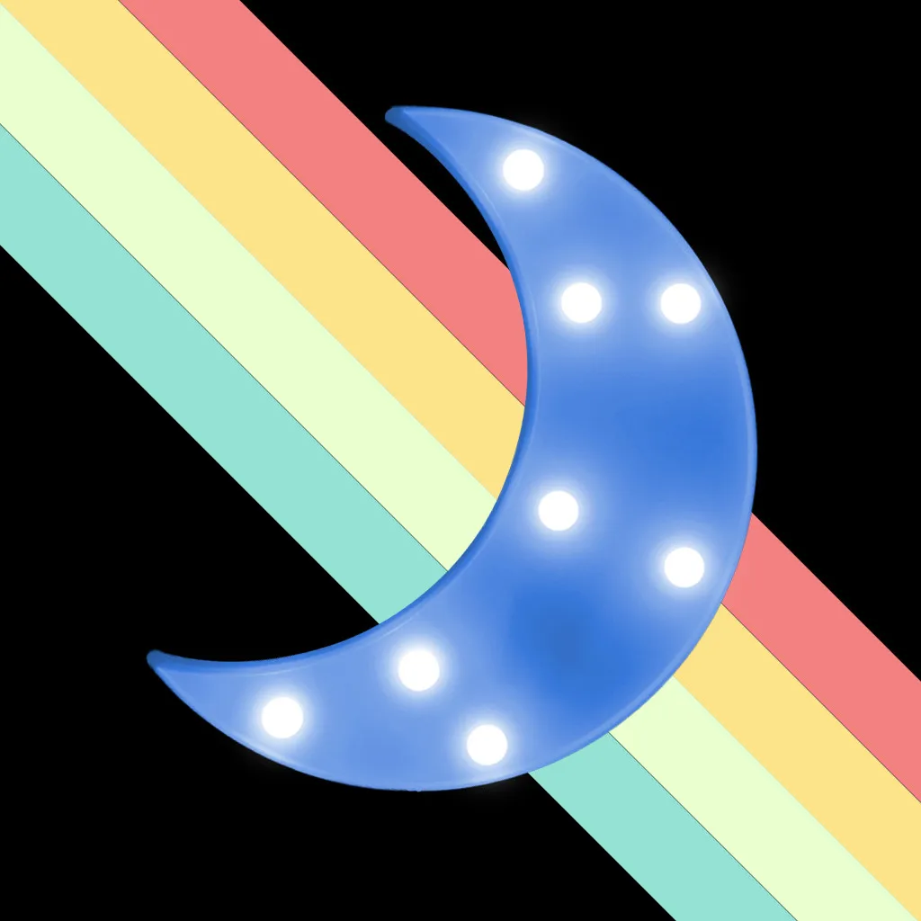 Ночник счастливый декоративный светодиодный лунный ночник вечеринка по случаю